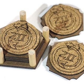 Set of Cork Drink Coasters