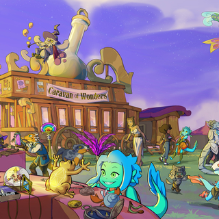 Caravan of Wonders - Digital Wallpaper