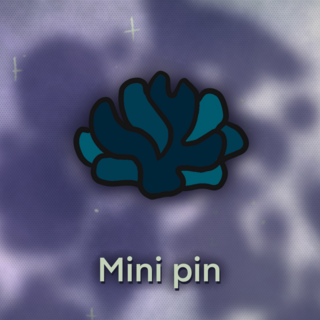 Dark Coral Mini Pin