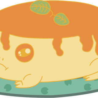 Flan Frog Enamel Pin