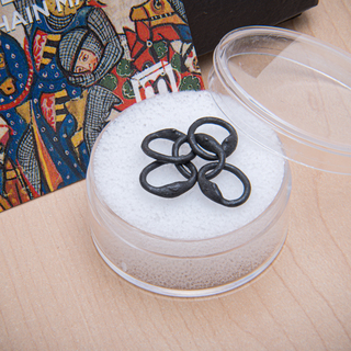 Medieval Chain Mail Specimen - Four-in-One Display Case