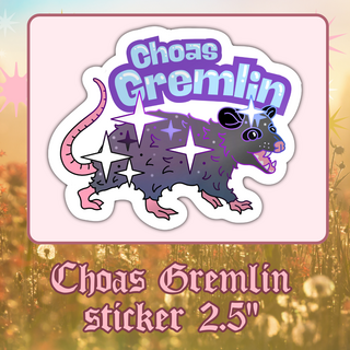 STICKER- 2.5" Chaos Gremlin