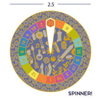 DM d20 Spinner Pin
