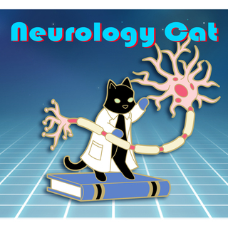 Neurology Cat Pin