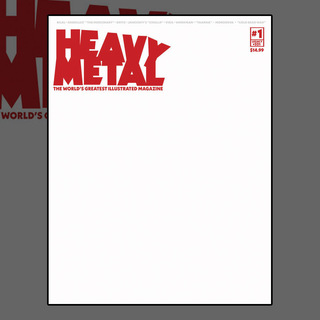 HEAVY METAL #1F  Blank Sketch Cover