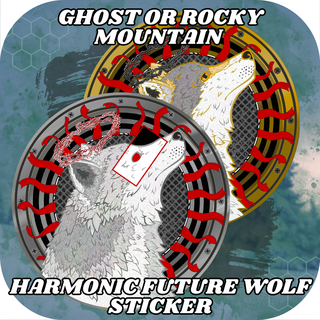 Harmonic Future Wolf Sticker