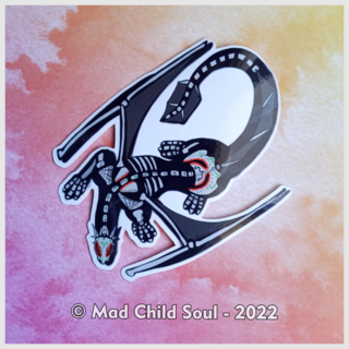 1x STICKER : Heko Skeleton