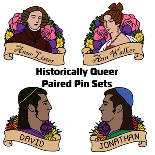 Historically Queer Paired Pins (Prior Kickstarter)