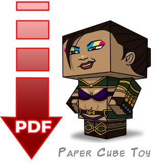 Tracy Queen Paper Toy - Digital DIY