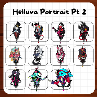 Helluva Boss Portrait Pin