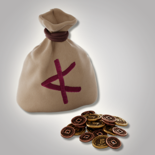 Merchant Bag & Metal Coins