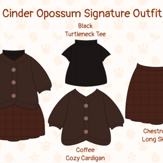 (Outfit Bundle) Cinder Opossum Signature Outfit