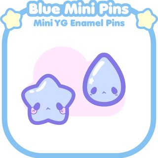 Blue Mini Pins Set