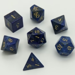 Lapis Lazuli - Gemstone Dice Set