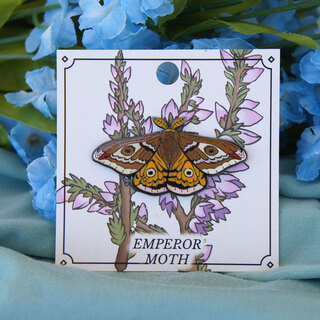 Emperor Moth Pin