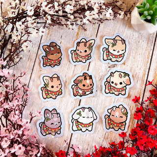 Santa's Bunnies Sticker Pack