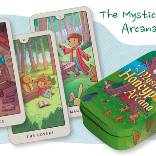 Winnie-The-Pooh's The Mystic Honeypot Arcana Mini-Deck With Pouch and Cloth