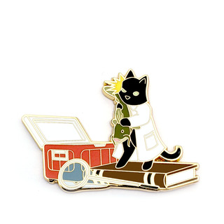 Ichthyology Cat Pin