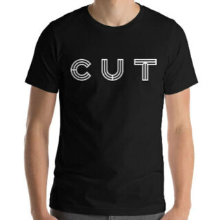 Cut Logo T-Shirt (Black, Gold, or Aqua)