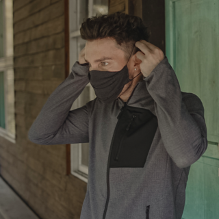 Silver-Infused Thread Antibacterial Coffee-Yarn Face Mask