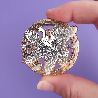 Celestial Bird Pin - Gold