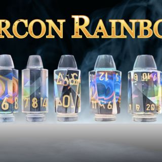 Zircon Rainbow Bullet Dice Set