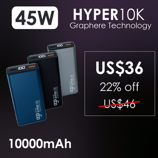 EGO Hyper10K Graphene 10000mah 45W Powerbank