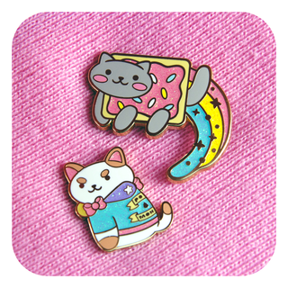 Enamel Pin - Nekomon - Rainbow Nyan Cat