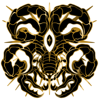 Gold Celestial Scorpion Enamel Pin