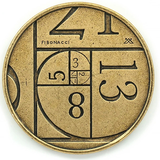 One (1) Bronze Fibonacci Coin