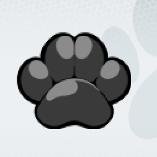 Black Paw Pin