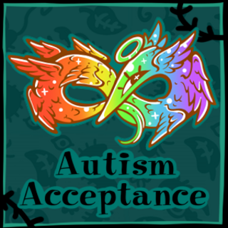 Autism Acceptance Angel Enamel Pin