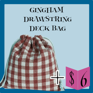 Gingham Drawstring Bag
