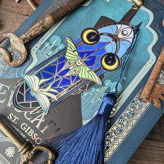 Metal bookmark- Moonlight