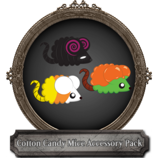 Cotton Candy Mice Felt Accessory Set