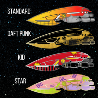 Find Out Spaceship Pin