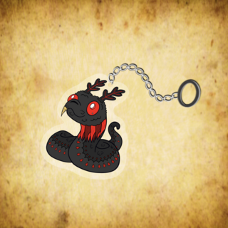 Mothman Danger Noodle Keychain