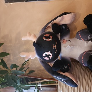 Gothic Jackalope Plushie