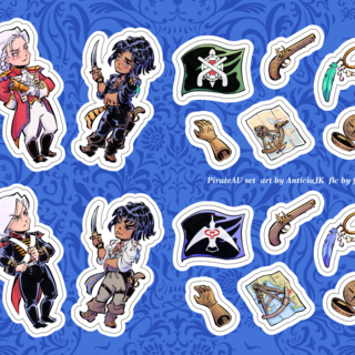 Sticker Sheet: PirateAU