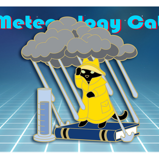 Meteorology Cat Pin