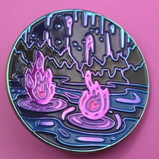 will-o-the-wisp rainbow pin