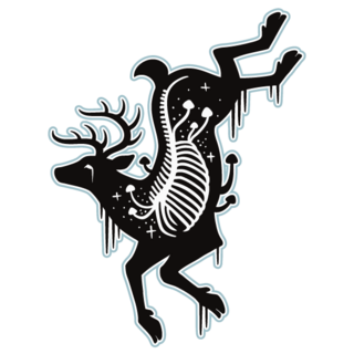 Consumed Stag- 4" (XL) *gloss sticker*