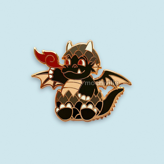 Baby Dragon Pin (Black)