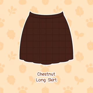 (Bottom) Chestnut Long Skirt