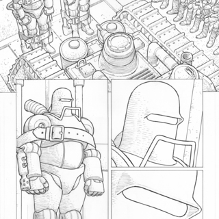 Original artwork for page 26 of First Men on Mars #1 by Paul McCaffrey