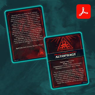Infernalism Spell Cards - Digital