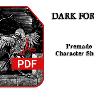 Premade Characters Art Cards - PDFs