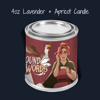 Bound by Words Lavender & Apricot Tin Candle