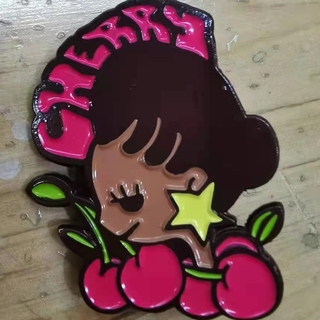 Cherry Macabre Enamel Pin