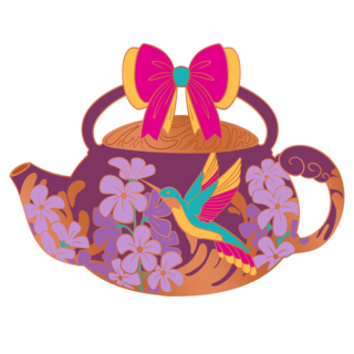 Summer Teapot Enamel Pin